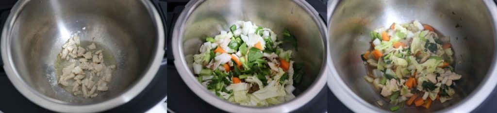 ホットクックで幼児食：鶏むね肉と緑黄色野菜の煮物のレシピ